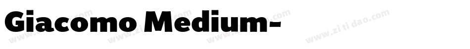 Giacomo Medium字体转换